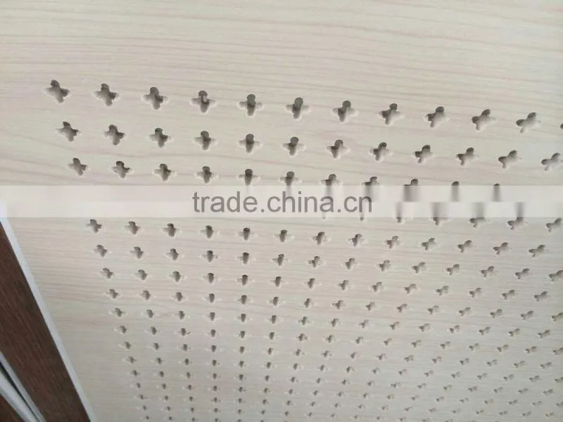 acoustic gypsum ceiling board with 2015 cross hole