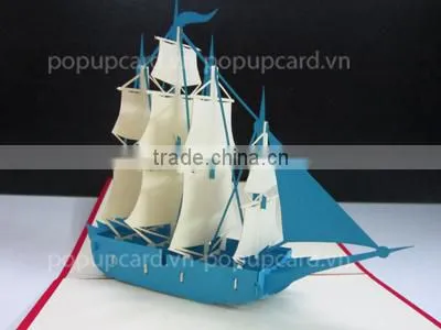 Musical instruments Laser cutting 3d greeting pop up card