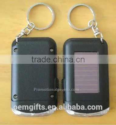 Hot Solar LED Flashlight Keychain