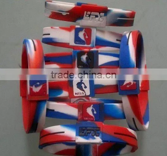 Promotional 100% eco-friendly silicon friendship bracelets