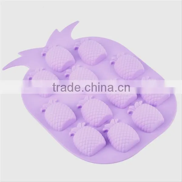Cute shapes silicone fruit soap mold