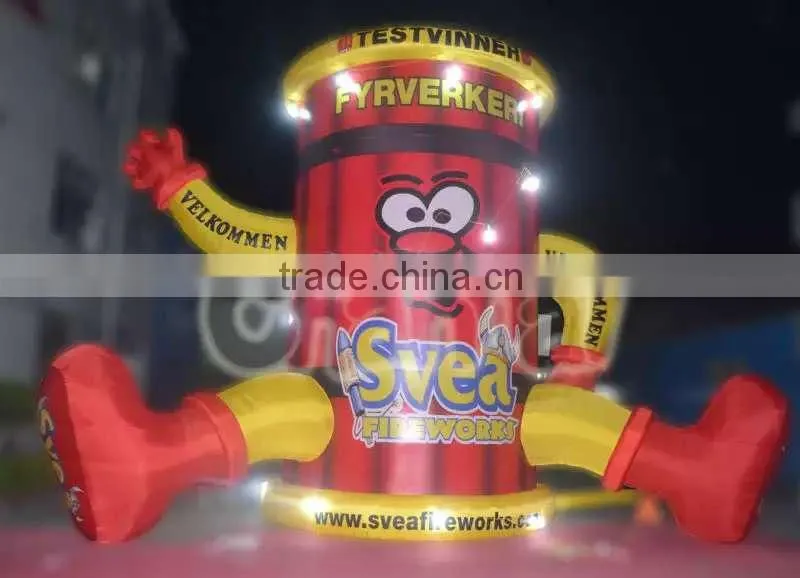 Inflatable fyrverker velkommen for Advertising