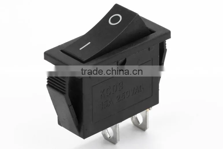 2 pin black waterproof rocker switch hot selling