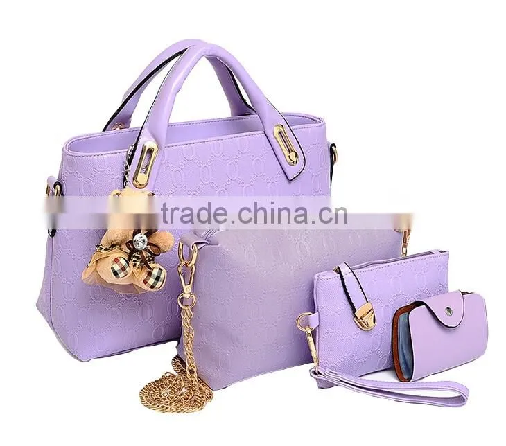 Vogue Cover Celebrity Wholesale Handbag 4pcs Fashion Lady Handbag 2016
