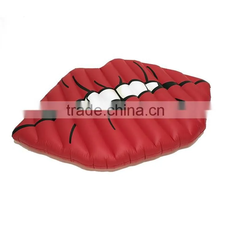 custom large Lip biting pool float raft for lounging