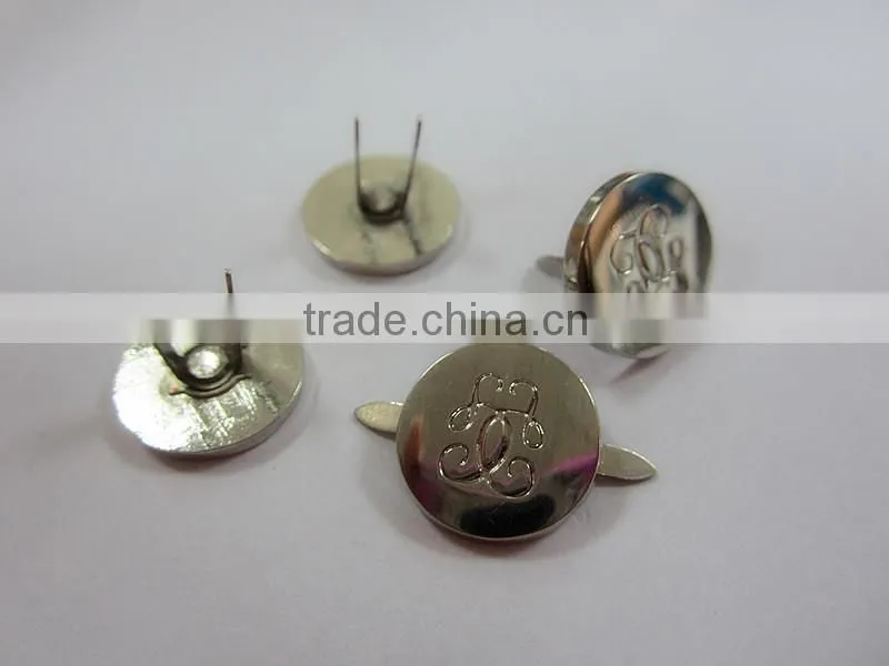 wholesale high quality bulk price handbag wallet metal badge logo plate