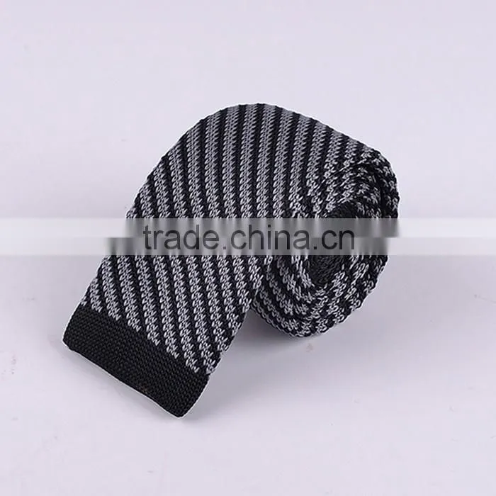 Men's Fashion Narrow Slim Knit Necktie, Knitted Tie