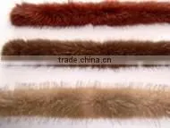 2015 warm real fox fur trimmings with rhinestones