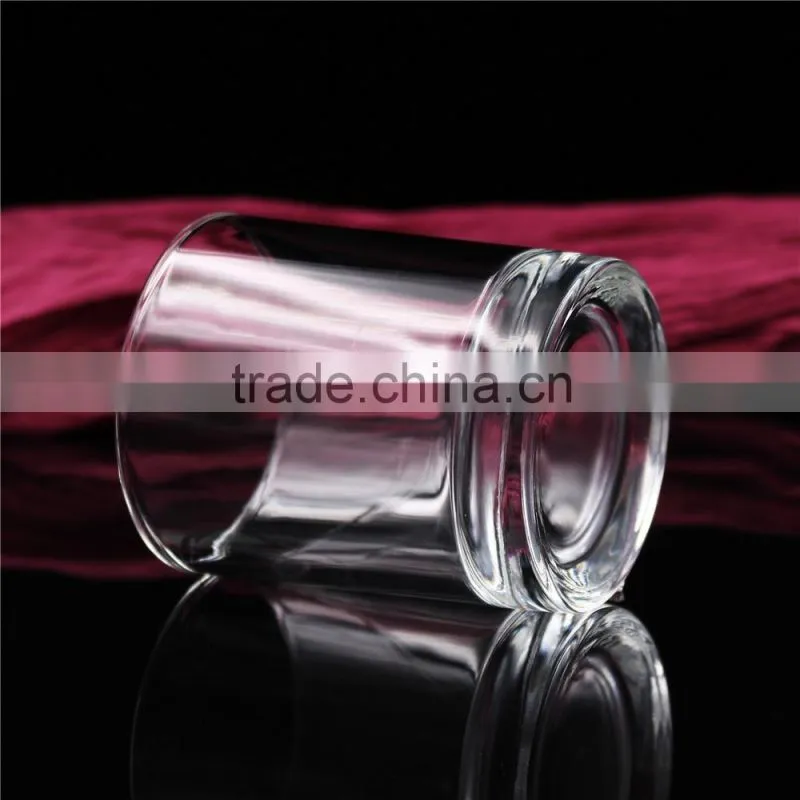 80*90 round wholesale luxury clear scented candle glass jar