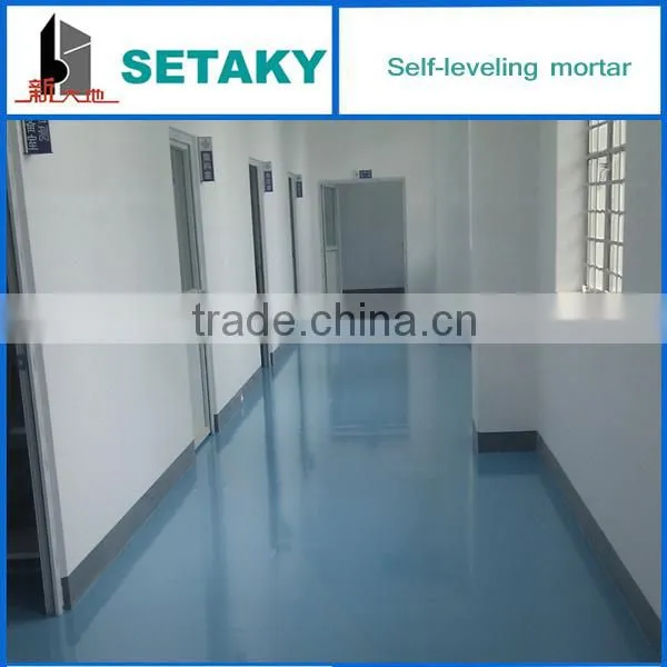 Self-leveling cements for PVC floor
