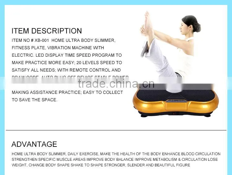 2015 whole body Ultrathin construction whole body Slim vibration machine