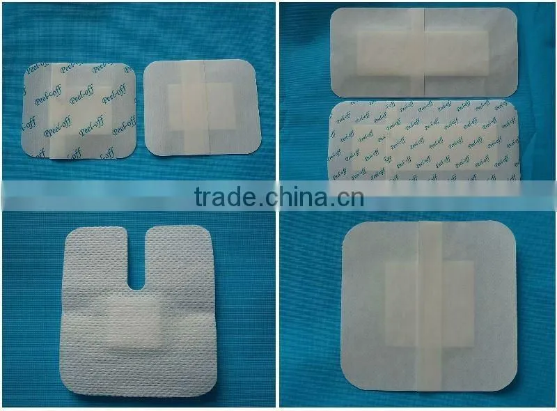 Medical disposable transparent wound dressing with frame