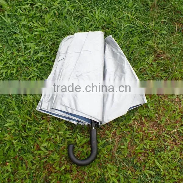 Silver-coated outdoor large sun umbrella