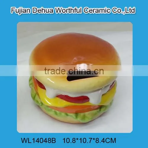 Creative ceramic soccer money box,ceramic soccer piggy box,ceramic soccer cash box,ceramic coin box,ceramic saving box