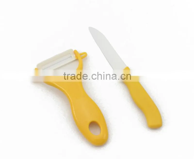 2pcs High Quality Vegetable Set Ceramic Fruit Knife and Ceramic Peeler