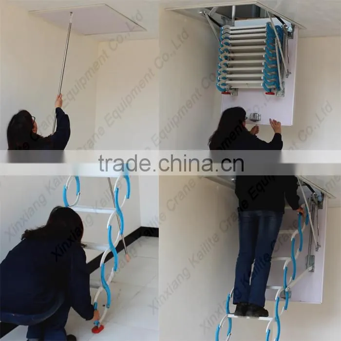 Titanium-Magnesium Alloy loft retractable staircase
