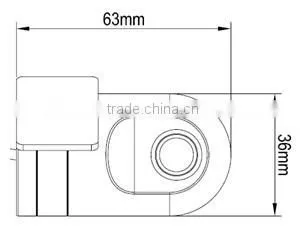 Mini Vehicle front road wide view camera(can view 4-lanes), security camera indoor