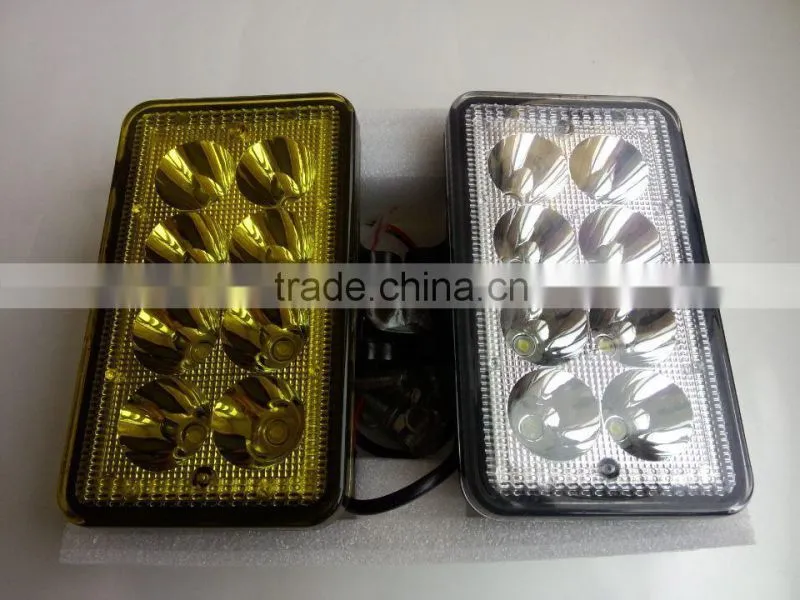5 inch auto 15 LED spot light 24v water-proof fog light yellow