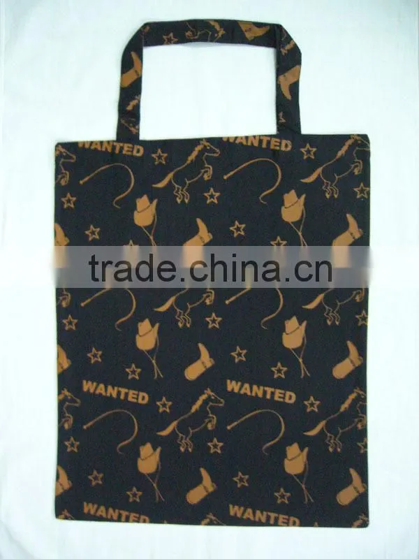 cotton canvas custom silk sreen printed canvas tote bag