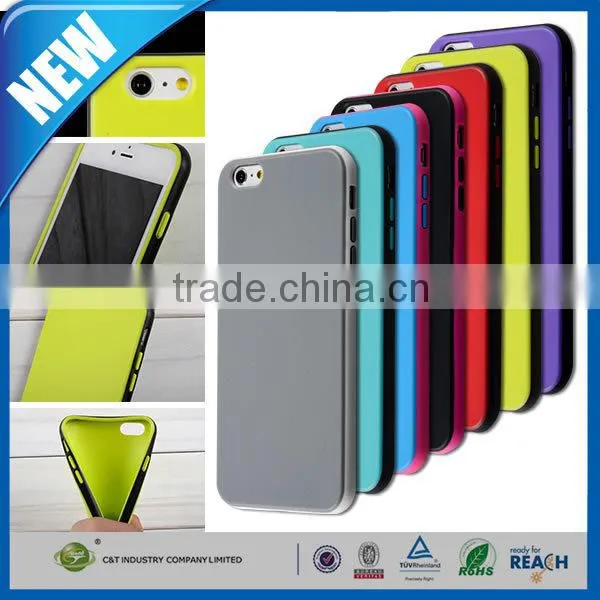 C&T Clear TPU Gel Rubber Dotted Buffer Protective Case Cover for iPhone SE