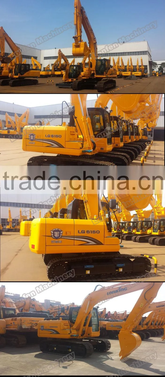 LG6150 china Lonking excavator for sale with CE