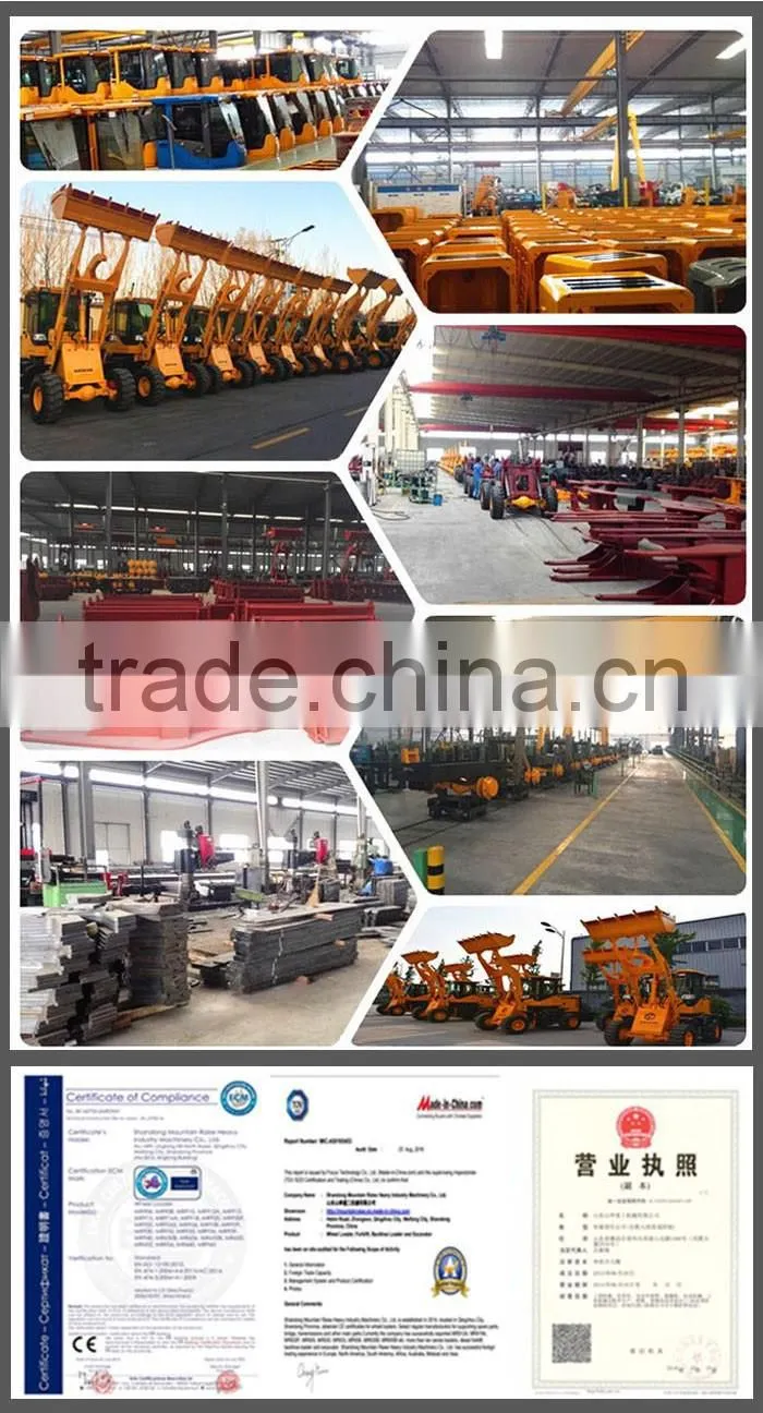 articulated small farm mini wheel loader with price list for sale