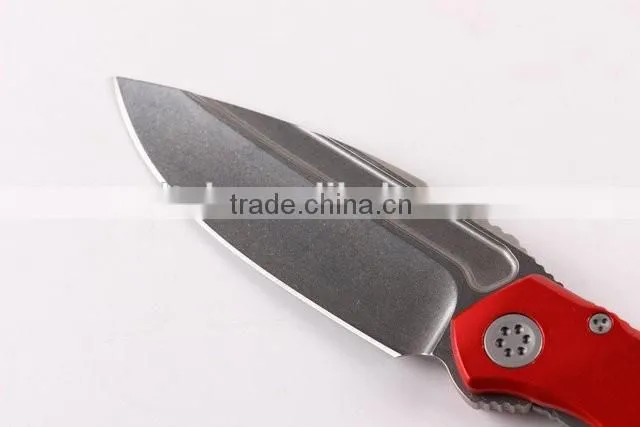 OEM folding knife with D2 blade and Titanium alloy handle