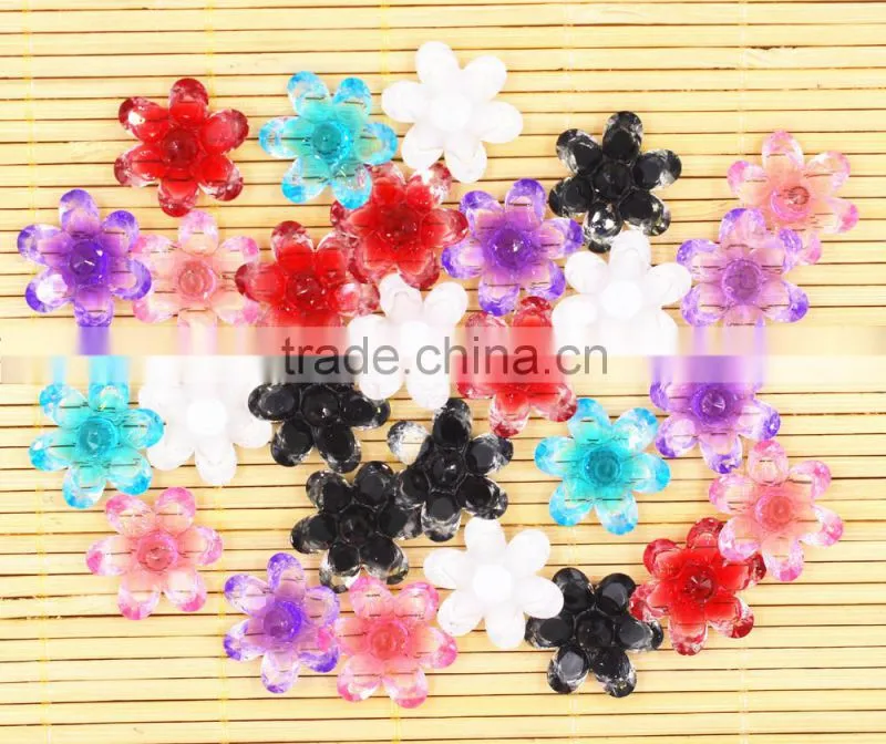 resin flower shinine flower for hair clothes jewelry accessaries
