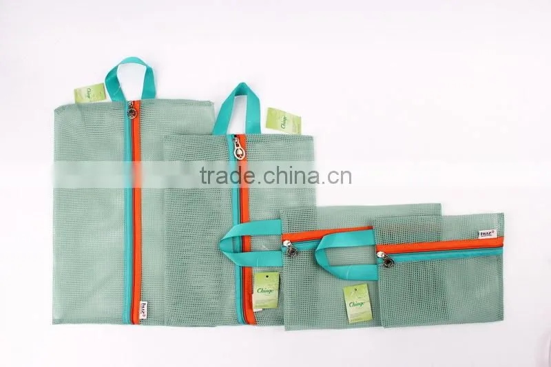 2016 Hot selling Mesh Style Portable Travel Zipper Storage Bag