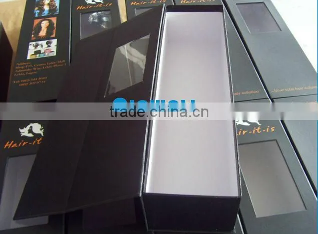 High quality custom virgin hair extension packaging box