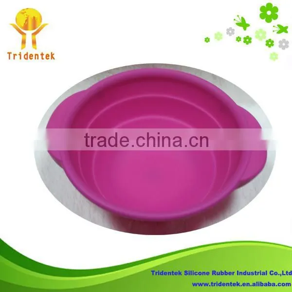 2015 Tableware Eco-friendly mixing bowls with lids silicone salad bowl