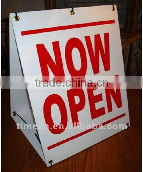 Outdoor corrugated pastic caution sign