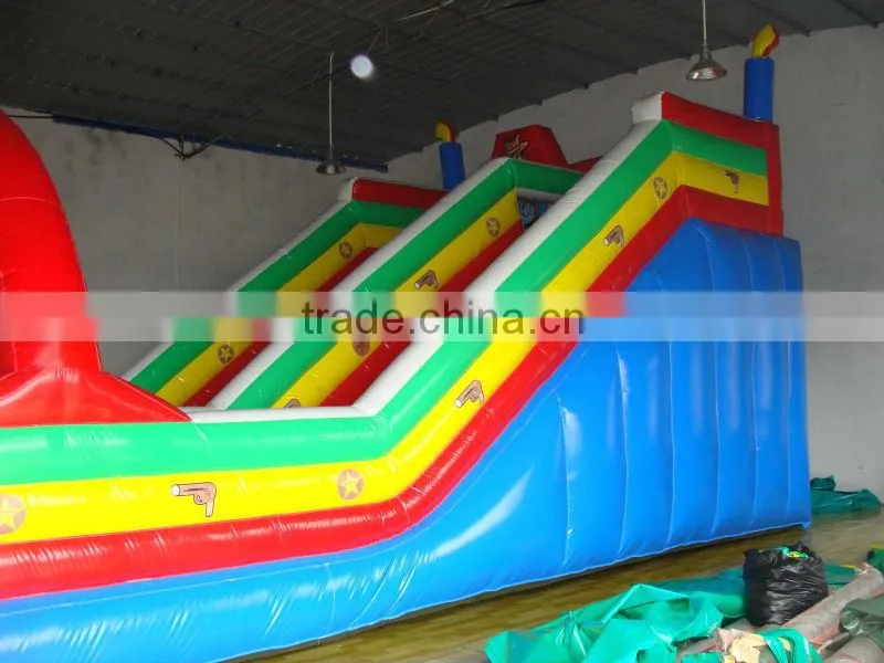 commercial cartoon inflatable slide