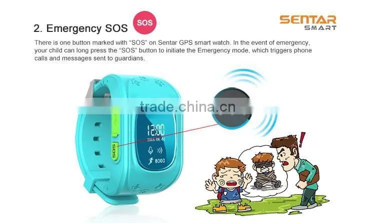 Hot Trend Q50 LBS GPS Kids Tracker Watch with Geo-fence Smart watch for Children