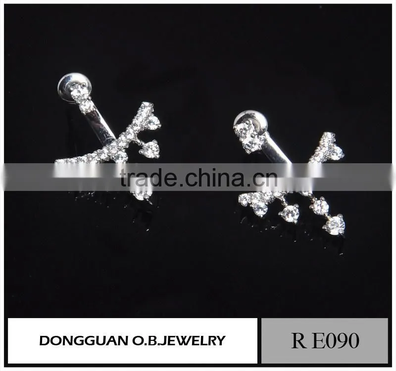 Fashion hanging cross earrings for men latest hanging earrings