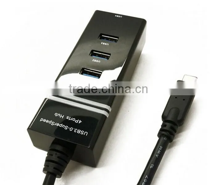 10Gbps reversible USB 3.1 Type C to 4 PORTS USB 3.0 HUB for Apple Macbook AIR 12"