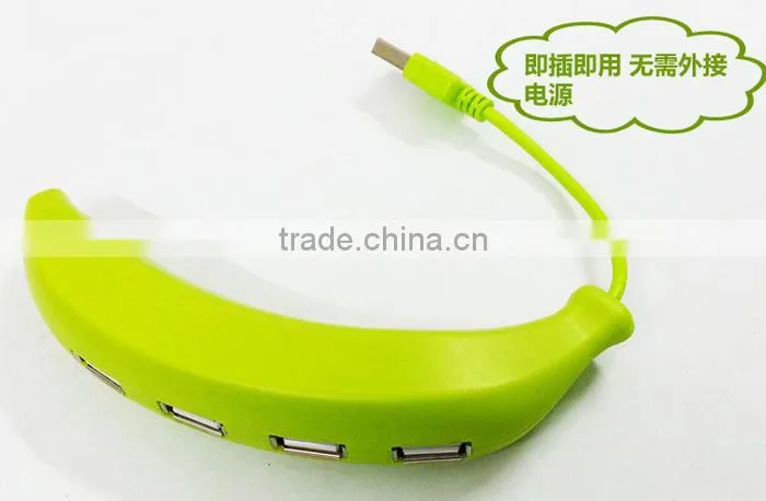 Cute 4 Port Hub High-Speed USB 2.0 Humanoid Splitter Cable Adapter for Laptop PC