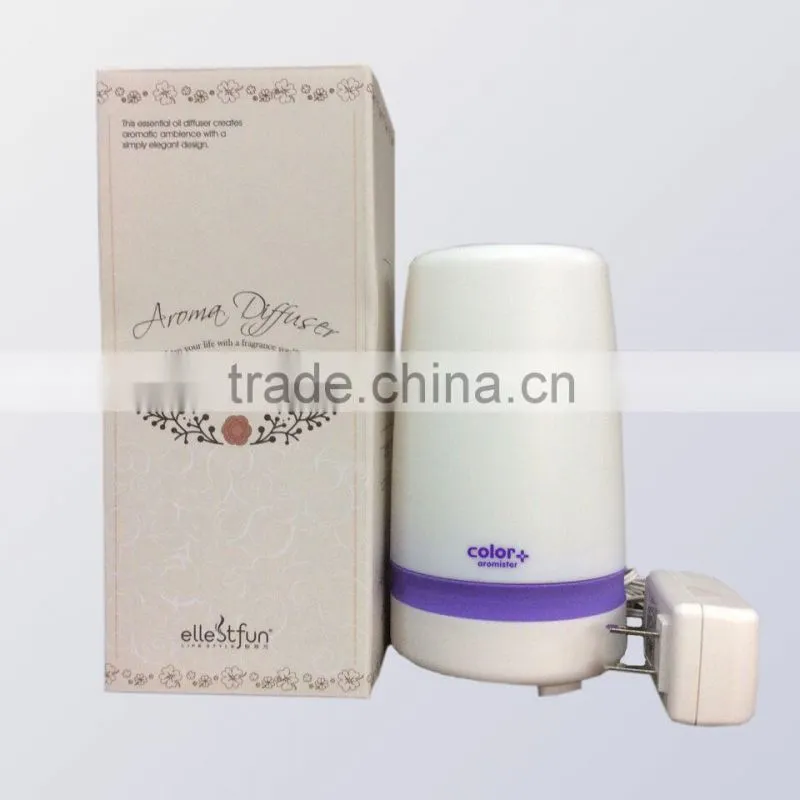 COLOR+ AROMISTER Ultrasonic Aroma Diffuser,electric aromatherapy nebulizer w/timer, 7-color LED & silicone band