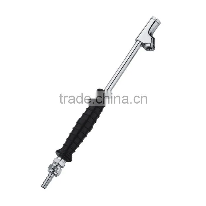 Top Selling Zinc-alloy Head and Rubber Handle chuck air with Hose Barb Connector