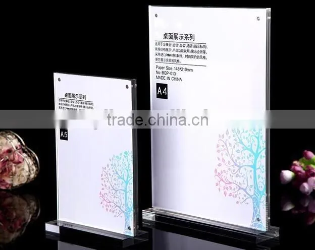 A4 acrylic magnet display photo frame