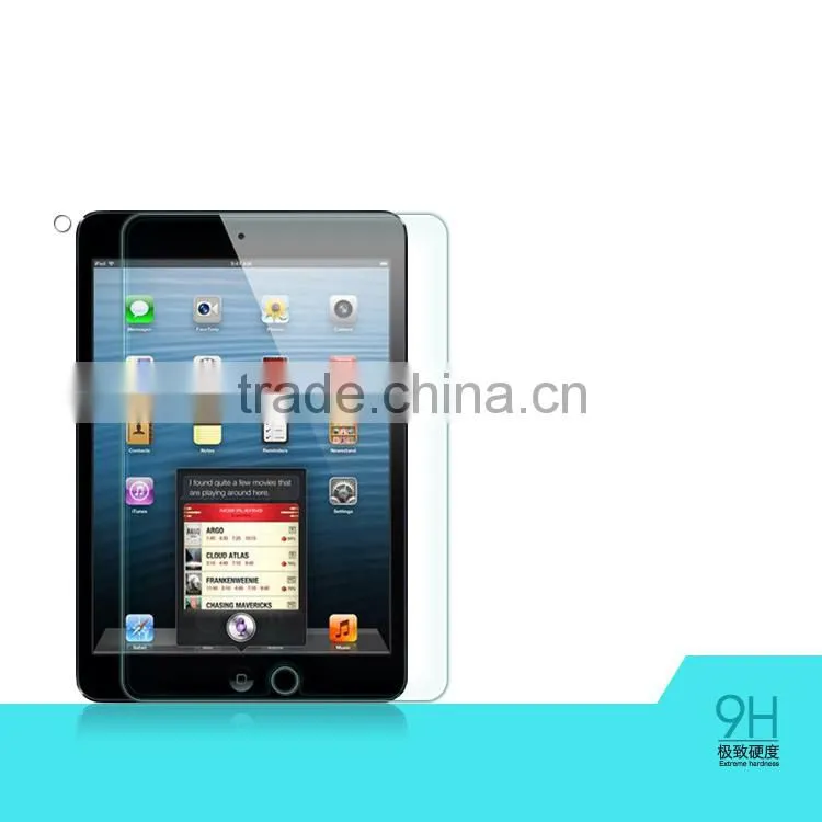 Premium 2.5D round edge 0.33mm Ultrathin tempered glass protective film for apple ipad mini