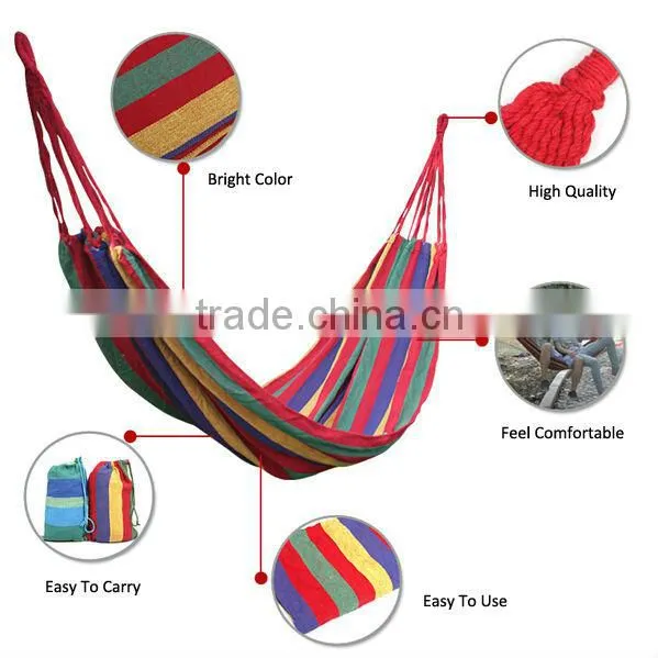swinging outdoor hammock