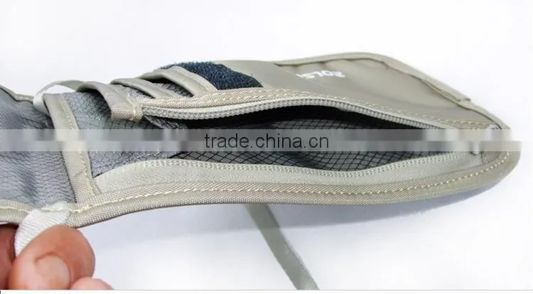 Lady fashion travel rfid neck wallet
