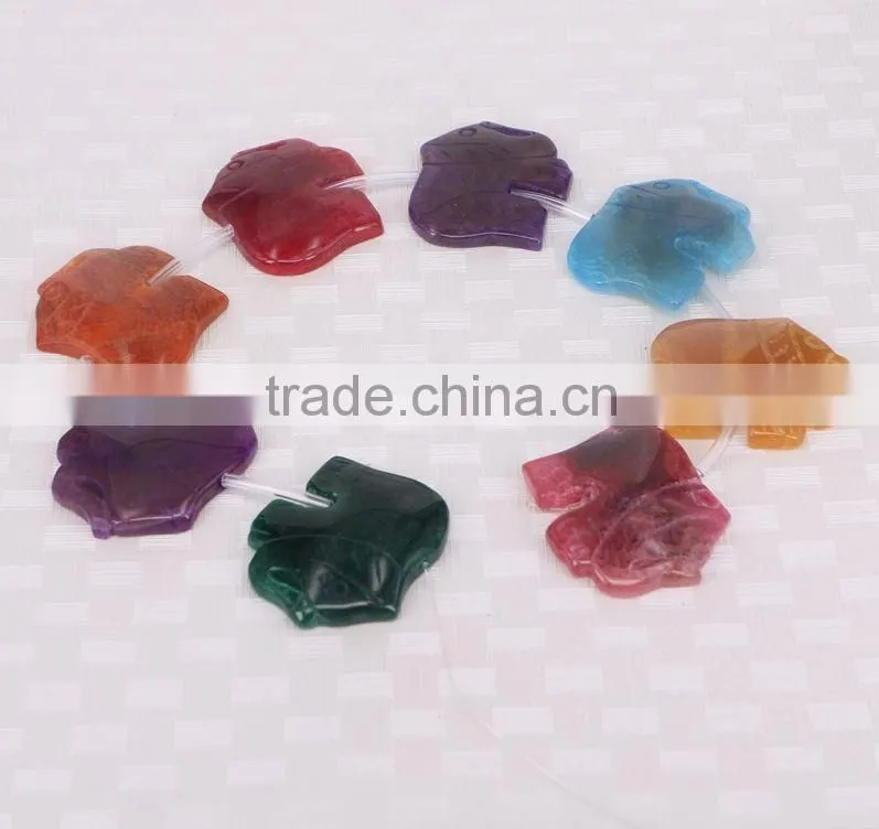 Full Strand Mix Color elephant shape Druzy Agate Stone Beads For Jewelry Making