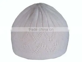 Men Islamic Prayer Knitted Winter Hats Wool Muslim caps