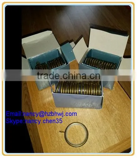 Brushed Antique Brass Heavy Duty Metal Curtain Pole Rings
