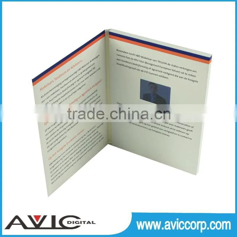 Hot selling digital lcd 2gb 4.3" video brochure