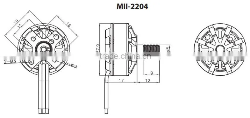 Scorpion MII-2204-2700kv Motor for FPV Racer