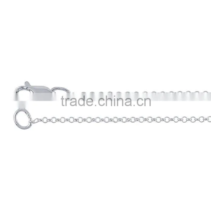 Cheap wholesale 316L smallsilver gold stainless steel neck rolo chains for jewelry making (SC-003)