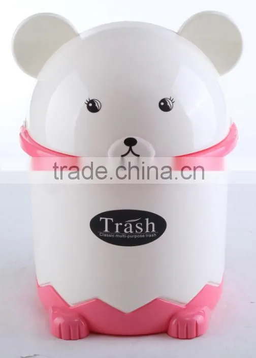 Hot sale office use trashcan plastic pedal trashcan